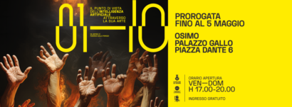 Prorogata fino al 05 maggio la mostra "01-IO il punto di vista dell'intelligenza artificiale attraverso la sua arte"